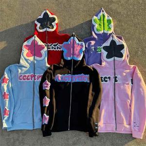 Sweats à capuche personnalisés avec impression bouffante Sweats à capuche unisexe avec impression bouffante de haute qualité pour hommes - Product Image 3