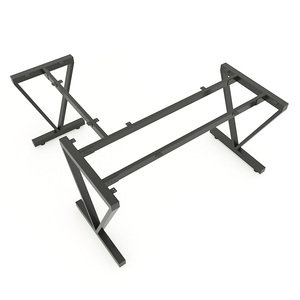 Pieds de table industriels en forme de L HCVC014 140x150cm Système d'assemblage VConcept pour meubles de salle à manger et armoires d'hôpital - Product Image 1