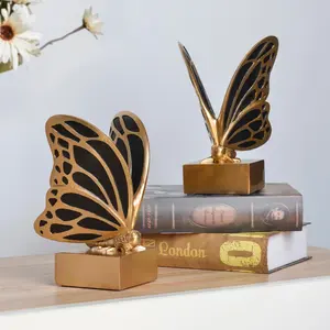 Sculpture d'animal en aluminium plaqué or, faite à la main, de luxe, décoration d'intérieur moderne antique, statue pour salon, polie - Product Image 5