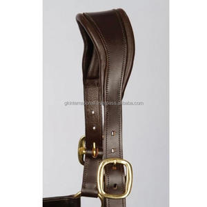 Licol de cheval rembourré en cuir doux Extra lisse et confortable, couvre-chef anatomique sur mesure avec anneaux de boucle en laiton plaqué solide - Product Image 4