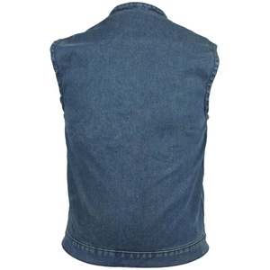 Chaleco de cuero de vaca para hombre, chaleco de moto sin mangas de moda de talla grande, suministro OEM de invierno transpirable - Product Image 5