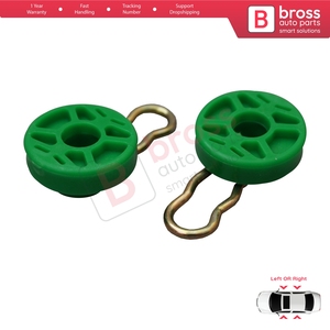 BWR5174-1 Scissors Style Window Regulator Sliding Pivot Guide Roller <b>Clips</b> Set for 9-3 9-5 MK1 900 MK2 740 850 940 960 S70 S90 V - Product Image 4