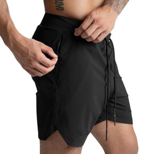 Pantalones cortos de poliéster antiarrugas para hombre con estampado de transferencia de calor Pantalones cortos de secado rápido de alta calidad Pantalones cortos de tela transpirable - Product Image 4