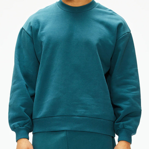 Sweat-shirt à capuche oversize en molleton de coton premium pour homme, à épaules tombantes, respirant, pour l'hiver - Product Image 3