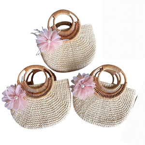 99 <b>Gold</b> Data: Fashion-forward & Green - Vietnamese Handwoven Straw Rattan Purse for <b>Women</b> at Great Prices - Product Image 2