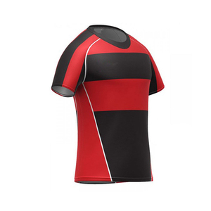 Uniforme de rugby disponible en toutes tailles, personnalisé, sublimé, manches courtes, compression, léger, dernière arrivée, respirant - Product Image 2