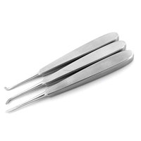 Set Elevator Gigi Warwick James dari Baja Anti Karat, Manual, Ergonomis, Presisi Tinggi, Dapat Digunakan Kembali, 3 Instrumen CE