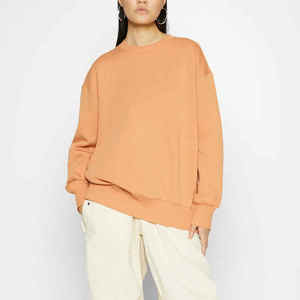 Sudadera de Mujer Casual de Moda Nueva 2026, Cuello Redondo, Manga Larga, Mezcla de Algodón, Logotipo Frontal - Product Image 5