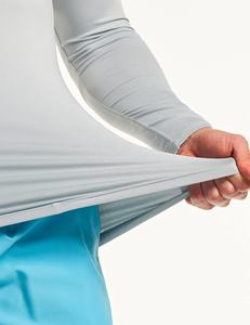 Ropa Deportiva para Hombre, Cuello Redondo, Manga Larga, Elástica, de Secado Rápido, Ajustada, de Alta Calidad, Camiseta Deportiva Lisa para Hombre - Product Image 6