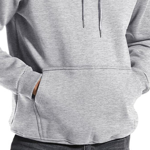 เสื้อมีฮู้ดสำหรับผู้ชายและผู้หญิงเสื้อมีฮู้ดผ้าคอตตอนผสมทรงหลวมเปิดไหล่ขนาดพิเศษขนาด380ก. - Product Image 3