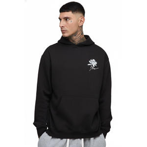 Vente en gros de sweats à capuche pour hommes de haute qualité, 100% coton, coupe classique, luxe, uni, teinture unie, pour l'hiver - Product Image 1