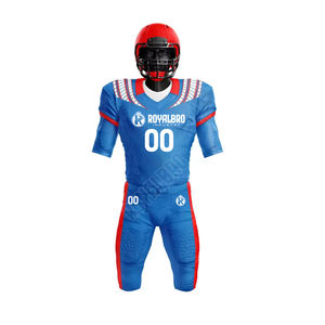 Vêtements de football américain OEM Uniforme de football américain de haute qualité 100% Polyester Team Solid Color American Football Uniformes - Product Image 4
