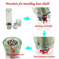 Narguilé Wookah en acrylique avec lumière LED, nouveau, tabac, chicha, narguilé Steamulation, narguilés sur mesure, voyage en voiture, portable, chicha OEM ODM