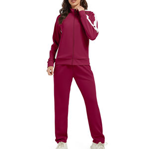 Ensemble de jogging de streetwear éco-responsable de haute qualité pour femmes, sweat à capuche à manches longues et pantalon, respirant, coupe-vent, survêtement - Product Image 3