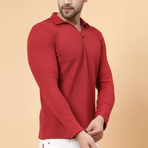 Polos de haute qualité pour hommes avec design de logo personnalisé anti-rides meilleure qualité à vendre - Product Image 5