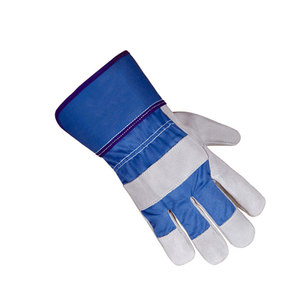 Custom Logo New Heat-Resistant Cow Split Leather WRIST Safety Working <b>Gloves</b> Breathable Plain Style Casual Use <b>Touchscreen</b> - Product Image 4