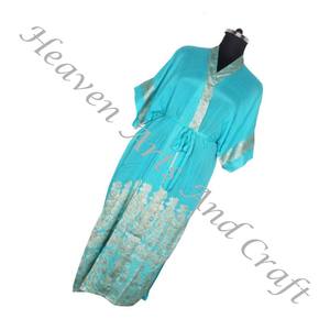 KL002ชุดกิโมโนผ้าไหมยาวสไตล์วินเทจชุดยาวเต็มตัว, ชุดลำลองคอลเลกชั่นฤดูร้อน - Product Image 5