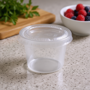 Coppette Monoporzione in PP Trasparente da 1 oz per Conservazione e Contenimento Alimenti - Product Image 3