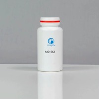 Flacon de 200cc en PEHD pour produits pharmaceutiques, col de 38mm, bouchon à anneau de traction bicolore, conteneur nutraceutique de qualité alimentaire