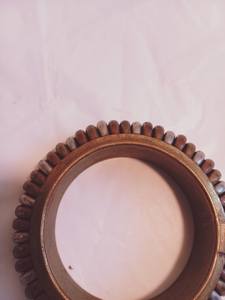 กำไลข้อมือทองเหลืองดิบ69มม., กำไลข้อมือฝัง, กำไลข้อมือช่องว่างเปล่า, สร้อยข้อมือทำด้วยมือกว้าง, ทองเหลืองดิบ - Product Image 6