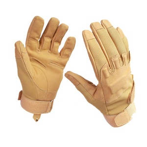 Gants tactiques en cuir pour hommes de qualité supérieure pour le sport - Doigts entiers, légers, antidérapants et avec sangle de poignet réglable - Product Image 5