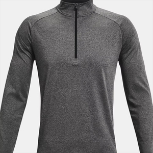 เสื้อสวมหัวถักแขนยาวผ้าโพลีเอสเตอร์สแปนเด็กซ์สำหรับผู้ชายผ้าสแปนเด็กซ์ผ้าสีเทา - Product Image 5