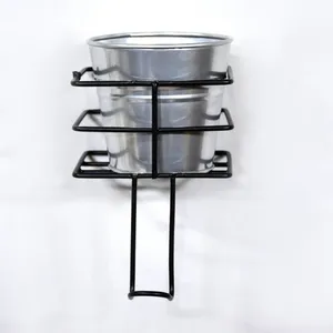 ที่ปลูกต้นไม้โลหะชุบสังกะสีสไตล์วินเทจกระถางต้นไม้ในสวนติดผนังของตกแต่งบ้าน - Product Image 2