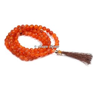 Véritable pierre précieuse de cornaline rouge Jap Mala Cornaline | Perles de cristal en gros pour bijoux bracelet de la boutique en ligne - Product Image 2