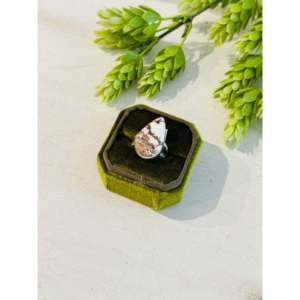 Anillo de Plata de Ley con Caballo Salvaje y Piedra Natural, Chapado en Oro Rosa de 18K, Talla 7, Engaste de Bisel, Estilo Suroeste, para Regalo - Product Image 4