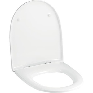 Abattant de toilette Geberit VIVANO ES avec mécanisme de descente automatique et charnières à fermeture douce Blanc - GEBERIT - Product Image 1