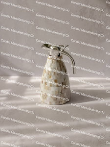 Tetera de Alta Calidad con Incrustaciones de Madreperla, Estilo Árabe, para Té y Café, Jarra Decorativa con Incrustaciones de Concha, por Candid mfg co - Product Image 2