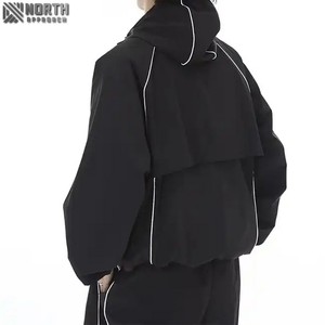 Fashionable Luxury Men's Hooded Winter 100% Cotton Breathable Windbreaker Plus Size Zip-Up Gym Football Tracksuit - Product Image 4