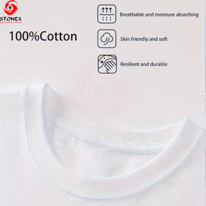 T-shirt blanc surdimensionné pour homme, imprimé graphique sur le devant, 100% coton, col rond, streetwear, tee-shirt de printemps, séchage rapide, respirant, écologique - Product Image 3