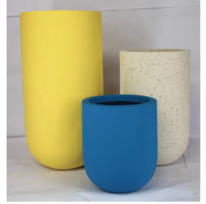 Vente en gros de jardinière écologique en fibre de verre résistante aux intempéries Durable Intérieur Extérieur Maison Jardins Patios Design classique - Product Image 1