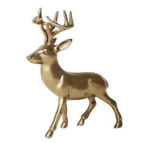 Sculpture de cerf en fonte d'aluminium moderne personnalisée Décoration intérieure contemporaine avec design artisanal en métal - Product Image 2