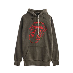 Servicio OEM, Sudadera con Capucha Moderna para Hombre a Bajo Precio, Diseño de Color Personalizado de Alta Calidad, Sudadera con Capucha de Manga Larga para Hombre con Efecto Desgastado - Product Image 1