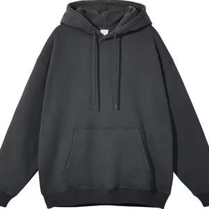 Best Sale High Quality Cotton French Terry Drop Shoulders Oversized Pullover <b>Hoodies</b> Plain Unisex Custom <b>Hoodies</b> - Product Image 5