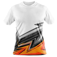T-shirts pour hommes de haute qualité 100% polyester, sur mesure, imprimés par sublimation numérique, sportifs, à manches courtes, coupe ajustée, col rond, logo sur le devant