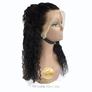 Peluca de Cabello Humano HD 360, 100% Virgen Remy, con Frente de Encaje, Color Castaño Claro Natural, Estilo Bob Rizado Profundo, 24 Pulgadas, 200% de Densidad, NANDEE - Product Image 6