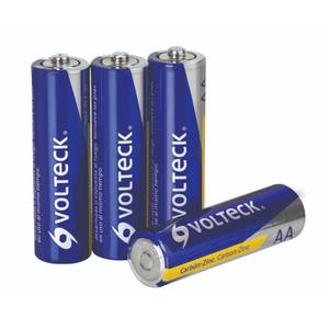 Piles AA au carbone-zinc Volteck, lot de 4, modèle ZI-AA, emballage blister pour l'électronique grand public, source d'alimentation fiable pour tous les jours - Product Image 3