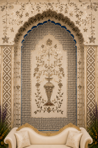 Mughal Jharokha Style Mirror <b>Wedding</b> Stage Backdrop <b>Frames</b> Dreamy Decoration mirror Panels For Reception Night Stage Australia - Product Image 3