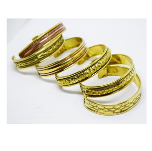 Women 25 Sunday Jewelry Collection Brass Buffalo Horn Painted Brass Cuff for Women <b>hammered</b> <b>bangle</b> & Lowest Price for Women - Product Image 4