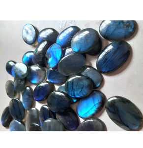 Malachite naturelle de haute qualité, forme ovale, cabochon lisse, 10x25 mm, certifiée IGI brésilienne, fabrication de bijoux hip-hop, cadeau - Product Image 4