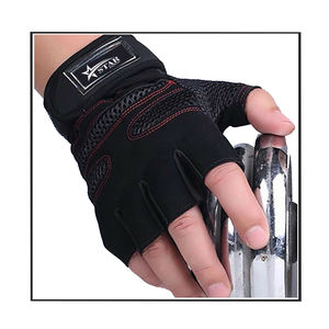 Guantes de gimnasio acolchados con soporte de muñeca mejorado para levantamiento de pesas y entrenamiento de fuerza Agarre antideslizante para entrenamiento - Product Image 4