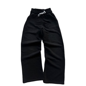 Glory Custom Pantalon de jogging décontracté à double taille haute et jambe large en molleton de coton pour le streetwear, vente en gros OEM - Product Image 1