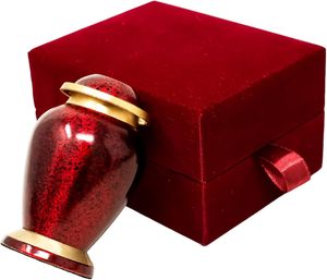Modern Eco-Friendly Cremation Urn for Human Ashes <b>Mini</b> Keepsake Funeral Memorial Metal Customizable Capacity Wholesale OEM - Product Image 1