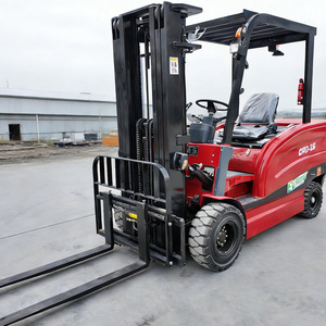 Forklift Listrik Berkualitas Tinggi dari Cina 3.5 Ton, Peralatan Penanganan Barang Gudang Bertenaga Baterai 72V, Ban Solid, Bersertifikasi CE ISO Baru - Product Image 6