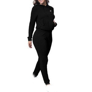 Ensemble sweat-shirt et jogging pour femme, coupe décontractée, en molleton doux, vêtements de détente, taille élastique, vêtements décontractés d'hiver pour la production OEM ODM - Product Image 2