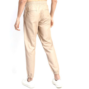 Pantalon de jogging 100% coton personnalisé OEM pour hommes de haute qualité pantalon de gymnastique à taille élastique pantalon de sport de course à pied solide - Product Image 4