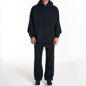 Survêtement Homme Surdimensionné Décontracté Solide 100% Coton Anti-Rides Respirant Écologique Léger Raisonnable - Product Image 1